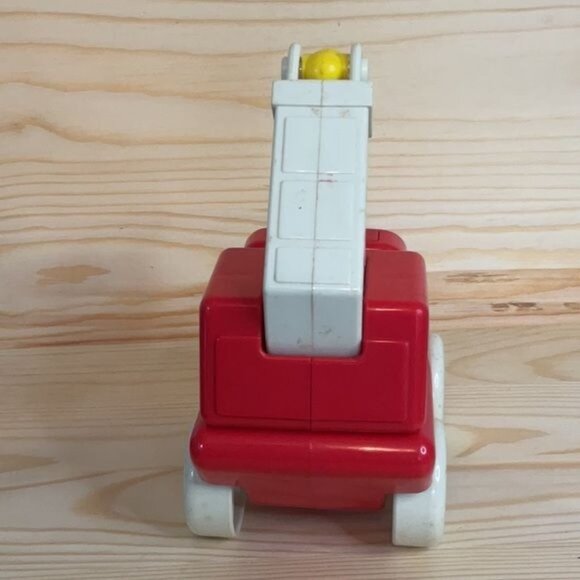 Vintage Tonka Fire Truck Push Toy Car Retro Red & Yellow - Picture 3 of 4